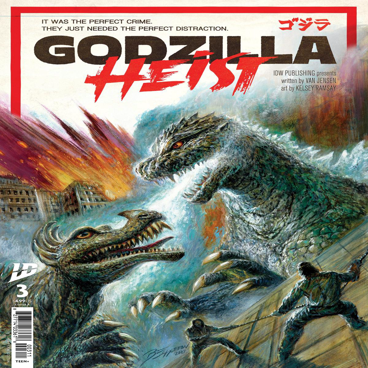 Godzilla Heist 3 Cover A (Eggleton)