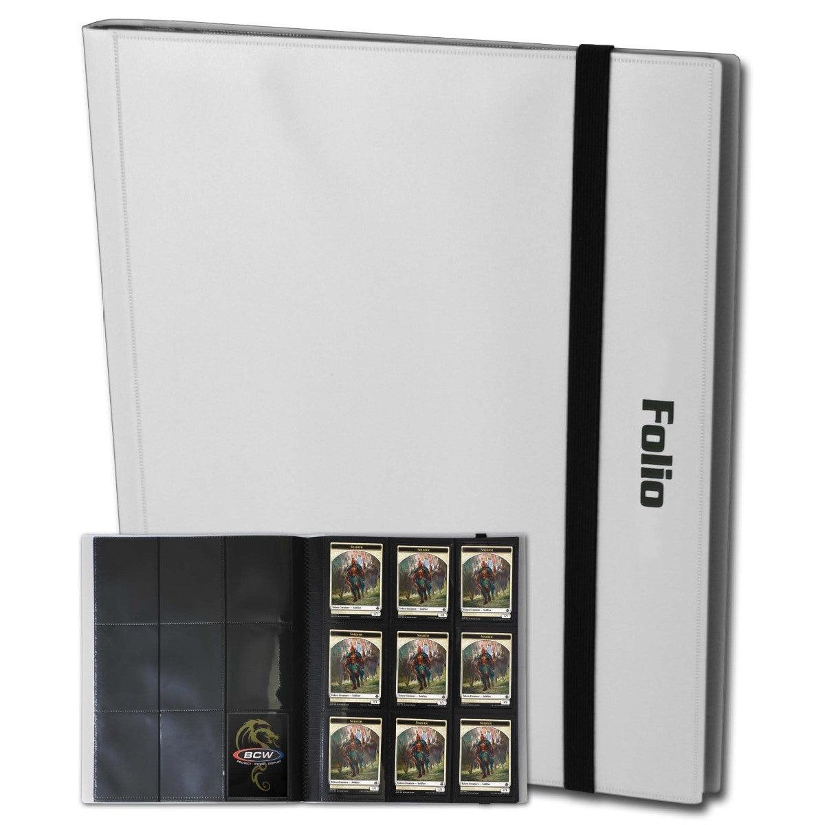 BCW PRO-FOLIO 9 POCKET BINDER - WHITE